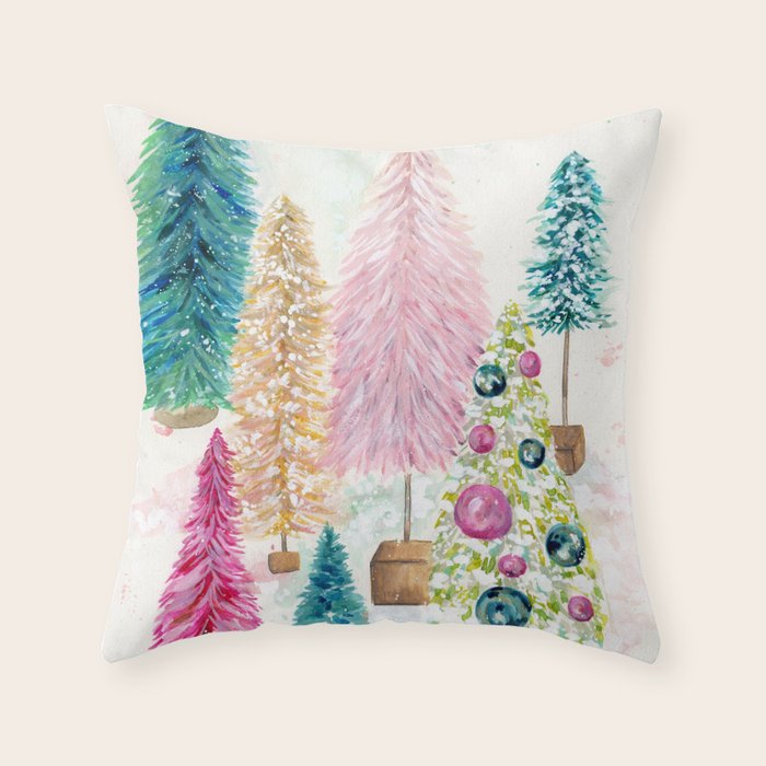 Vintage Christmas Throw Pillow Gallery Image 6