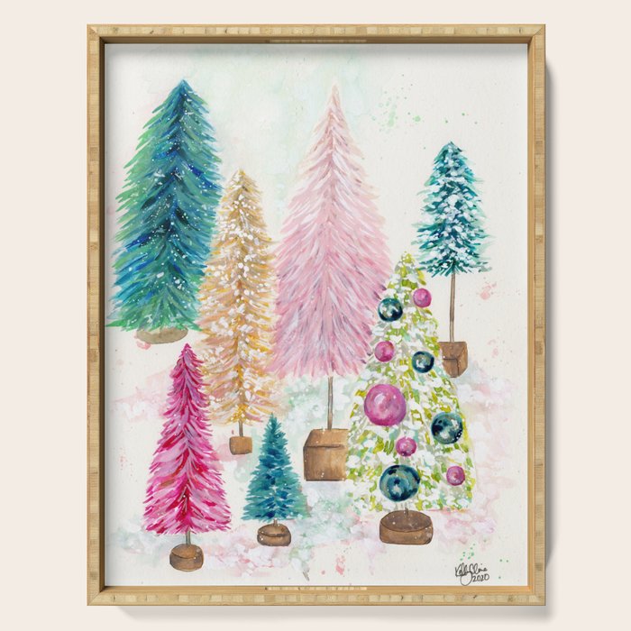Vintage Christmas Serving Tray Gallery Image 1