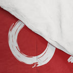 kisses and hugs // white on red Comforter Gallery Image 4