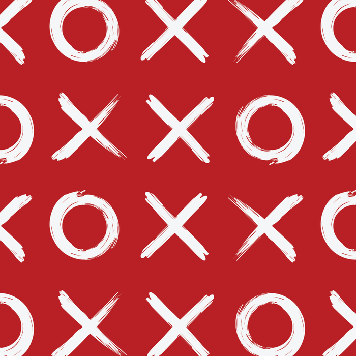 kisses and hugs // white on red Coffee Mug Gallery Image 2