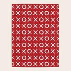 kisses and hugs // white on red Poster Gallery Image 4