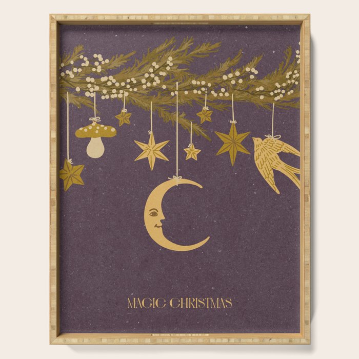 Magic Christmas 02 Serving Tray Gallery Image 1