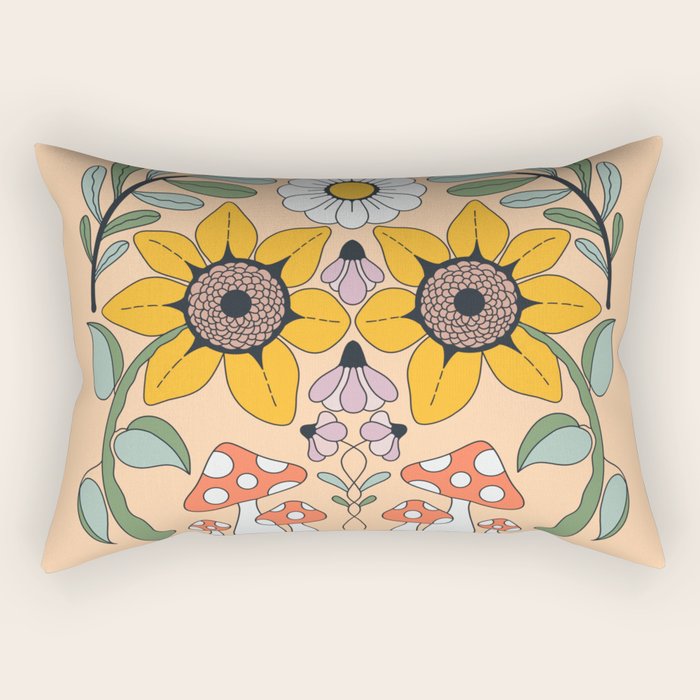Kaleidoscope Garden Rectangular Pillow Gallery Image 2