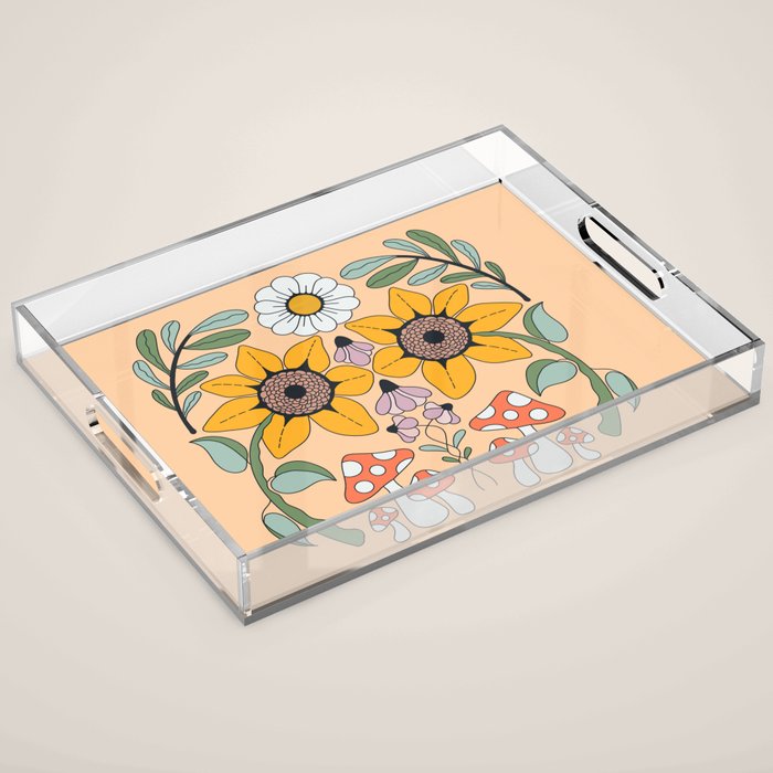 Kaleidoscope Garden Acrylic Tray Gallery Image 1