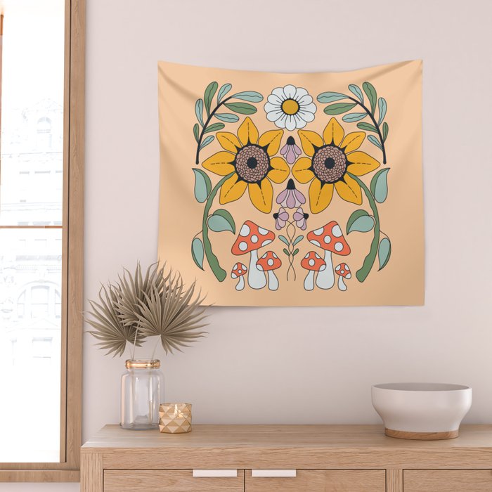 Kaleidoscope Garden Wall Tapestry Gallery Image 2