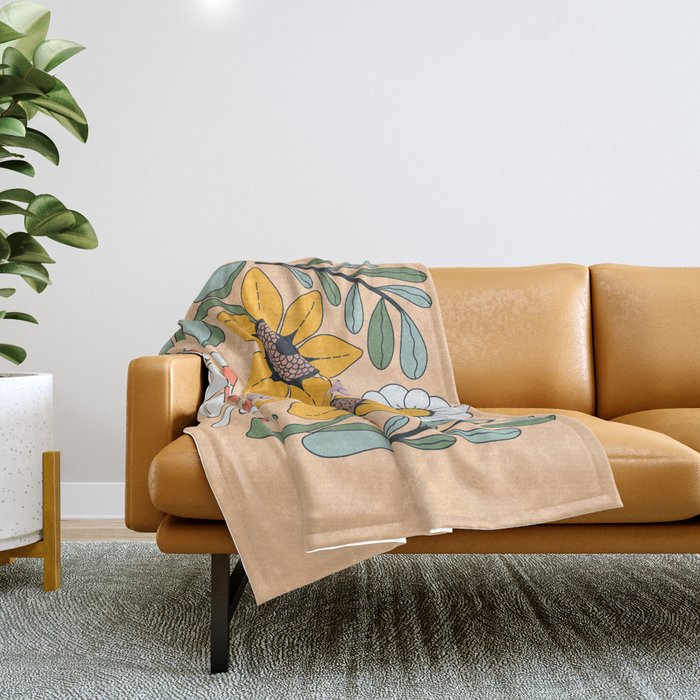 Kaleidoscope Garden Throw Blanket Gallery Image 1