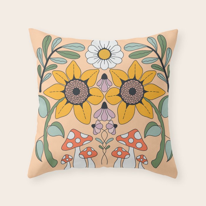 Kaleidoscope Garden Throw Pillow Gallery Image 6