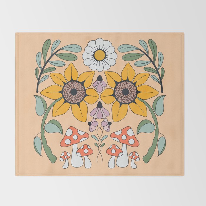 Kaleidoscope Garden Throw Blanket Gallery Image 2