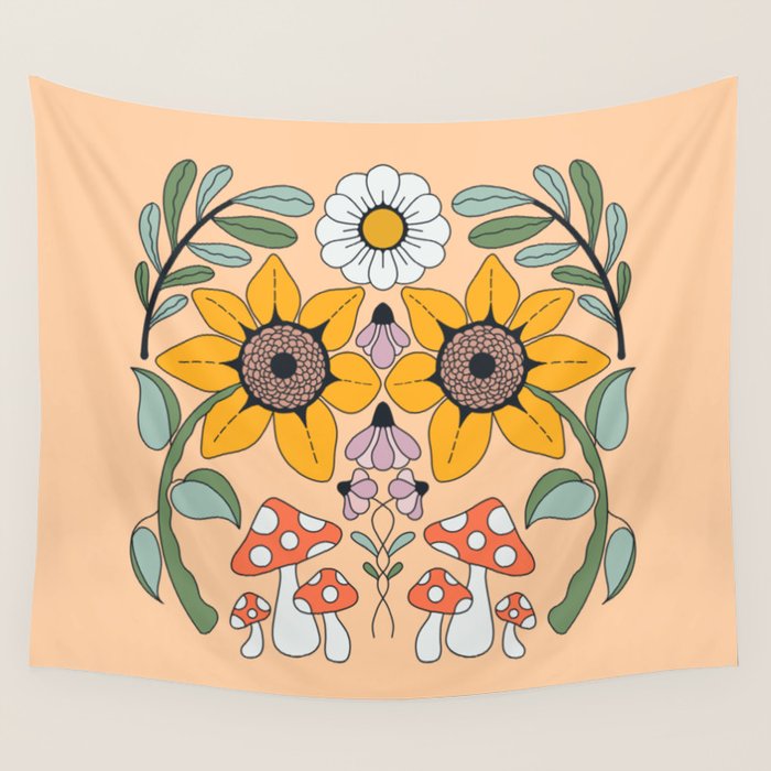 Kaleidoscope Garden Wall Tapestry Gallery Image 4