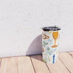 Paris Things, Travel Hand Drawn Doodles Sketch, Summer Vacation Colorful Bohemian Travel Mug Gallery Image 4