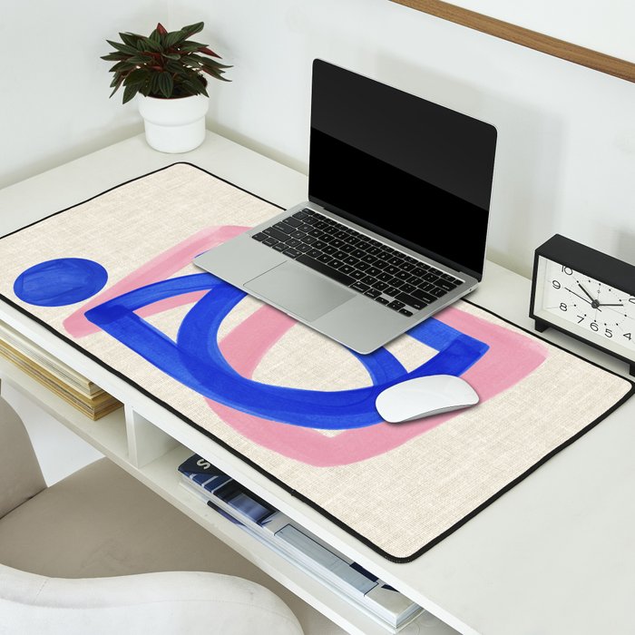 Blue Bow Desk Mat Gallery Image 2