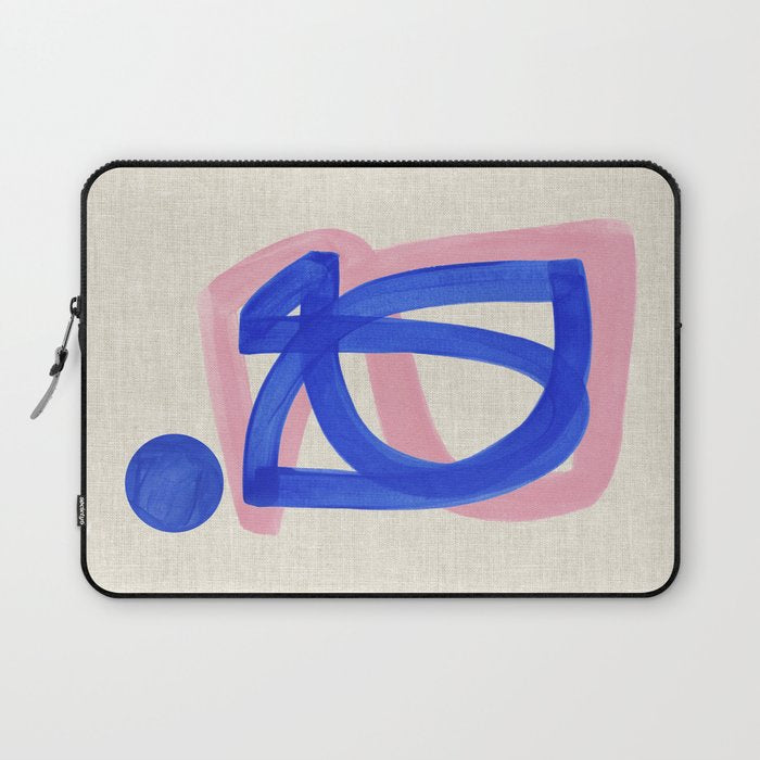 Blue Bow Laptop Sleeve Gallery Image 1