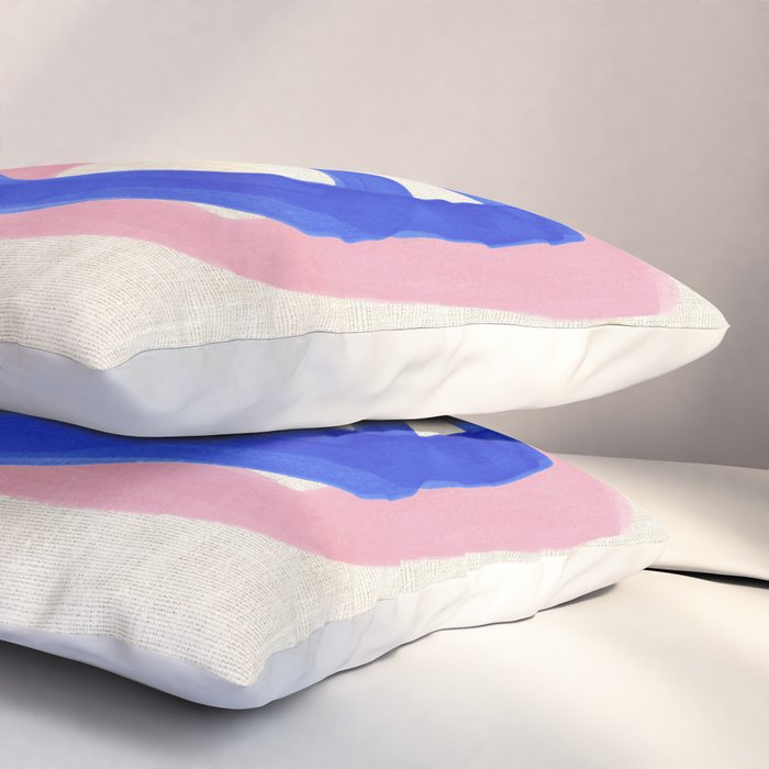 Blue Bow Pillow Sham Gallery Image 3