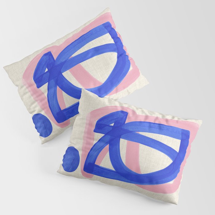 Blue Bow Pillow Sham Gallery Image 3