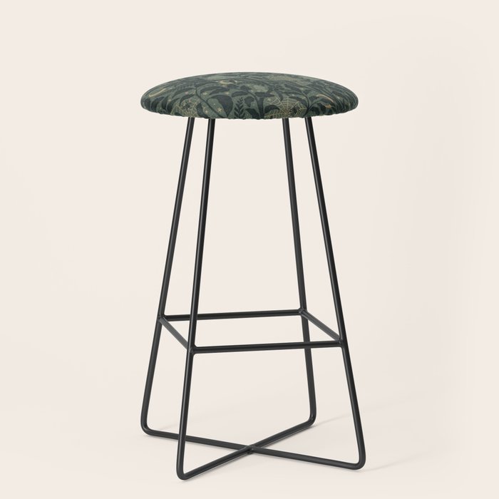 Mysterious Garden - moss green Stool Gallery Image 1