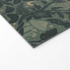 Mysterious Garden - moss green Welcome Mat Gallery Image 2