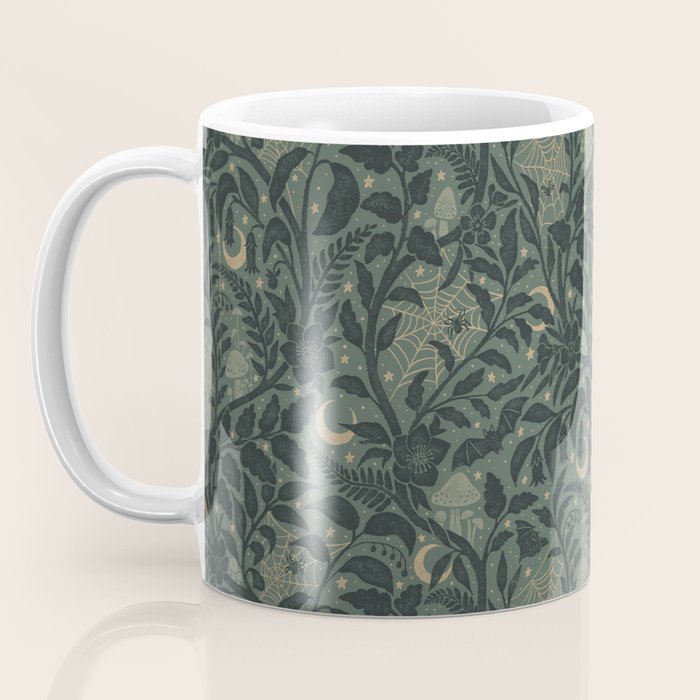 Mysterious Garden - moss green Coffee Mug Gallery Image 3
