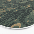 Mysterious Garden - moss green Bath Mat Gallery Image 3