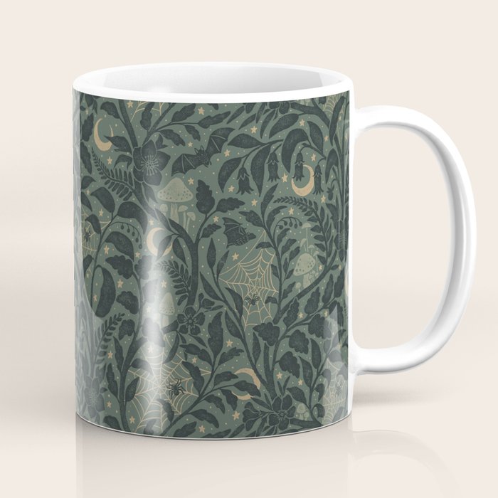 Mysterious Garden - moss green Coffee Mug Gallery Image 1
