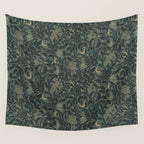 Mysterious Garden - moss green Wall Tapestry Gallery Image 4
