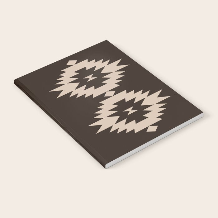 Southwestern Minimalism XXV - Mocha Brown Notebook Gallery Image 1