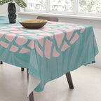 Summer, Pineapple Art, Pink, Turquoise, Teal Tablecloth Gallery Image 3