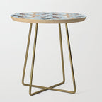 Labradoodle / Goldendoodle Dog Paws and Bones Pattern Side Table Gallery Image 1
