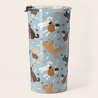 Labradoodle / Goldendoodle Dog Paws and Bones Pattern Travel Mug Gallery Image 3