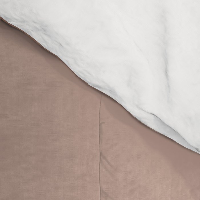 Mocha Brown Organic Forms Retro Contemporary Modern Minimalist Abstract Pattern Comforter Gallery Image 4