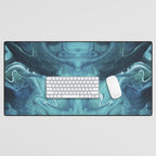 Gravity II - Abstract Marble Desk Mat Gallery Image 1