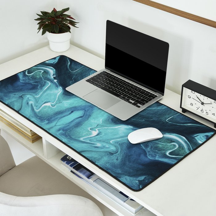 Gravity II - Abstract Marble Desk Mat Gallery Image 2