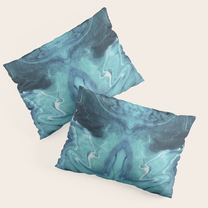 Gravity II - Abstract Marble Pillow Sham Gallery Image 1
