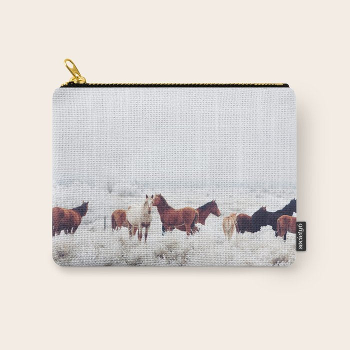 Winter Horseland Carry All Pouch Gallery Image 1