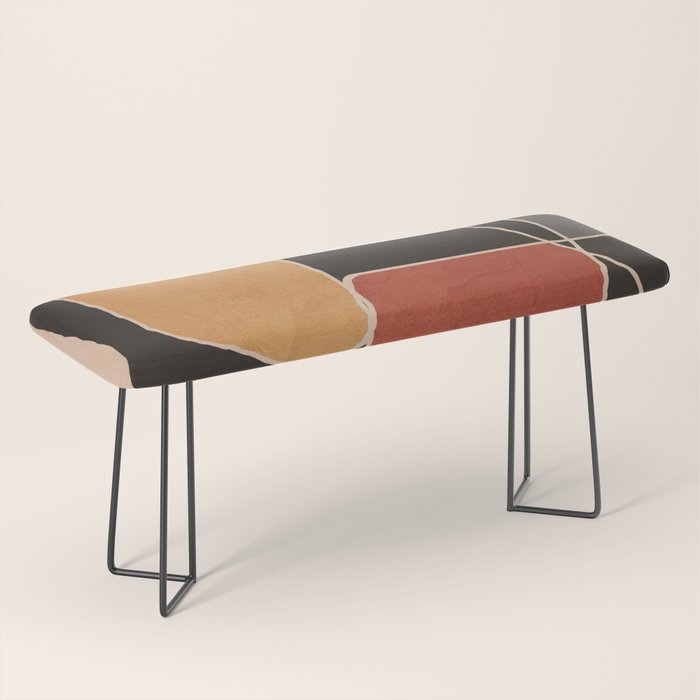 Modern Abstract Minimal Shapes 212 Bench Gallery Image 1