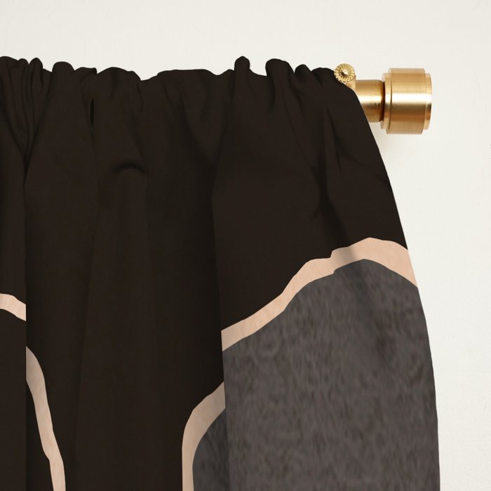 Modern Abstract Minimal Shapes 212 Window Curtain Gallery Image 2