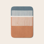 Navy Terra White Lines Color Block Artwork Bath Mat Gallery Image 1