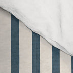 Navy Terra White Lines Color Block Artwork Comforter Gallery Image 4