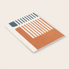 Navy Terra White Lines Color Block Artwork Notebook Gallery Image 3