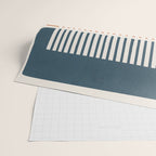 Navy Terra White Lines Color Block Artwork Wrapping Paper Gallery Image 2