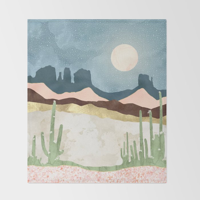 Desert Bloom Throw Blanket Gallery Image 2