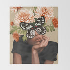 Obscured Beauty 2 Throw Blanket Gallery Image 2
