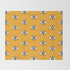 Evil Eye Dots - Marigold Palette Throw Blanket Gallery Image 2