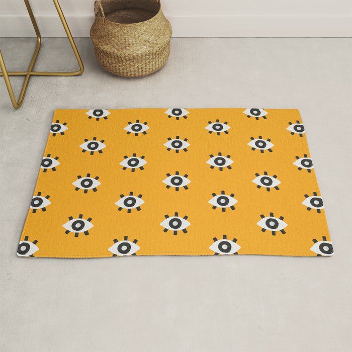 Evil Eye Dots - Marigold Palette Rug Gallery Image 1