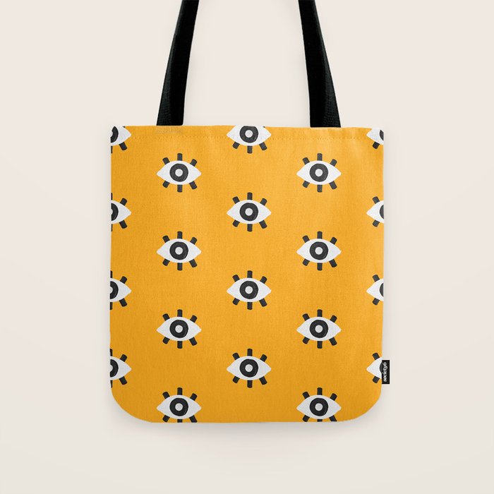 Evil Eye Dots - Marigold Palette Tote Bag Gallery Image 1