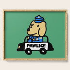 Here comes the dog pawlice Serving Tray Gallery Image 1