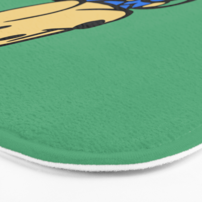 Here comes the dog pawlice Bath Mat Gallery Image 3