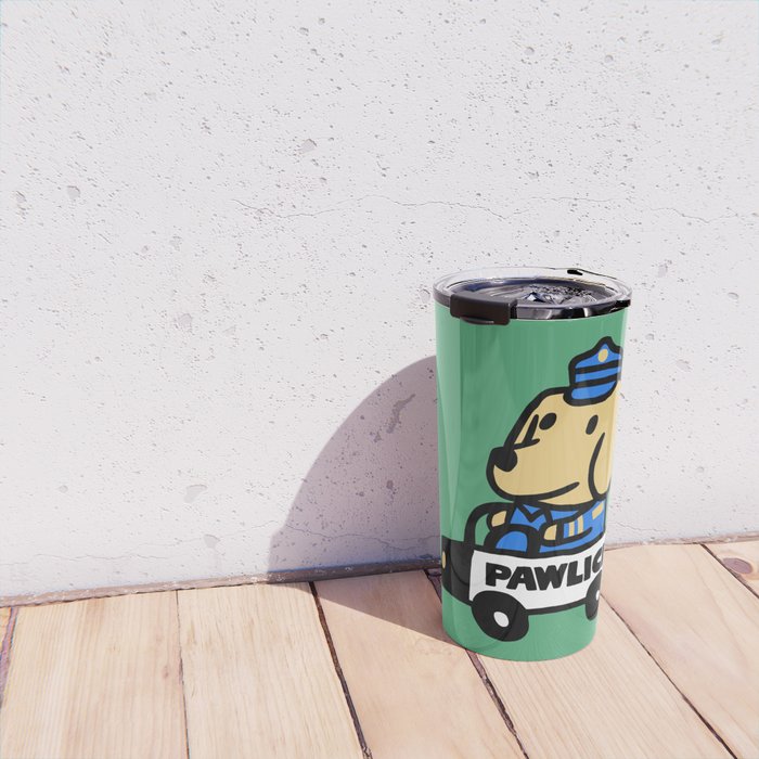 Here comes the dog pawlice Travel Mug Gallery Image 4