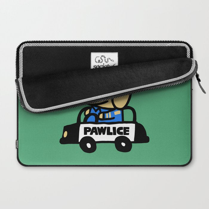 Here comes the dog pawlice Laptop Sleeve Gallery Image 2