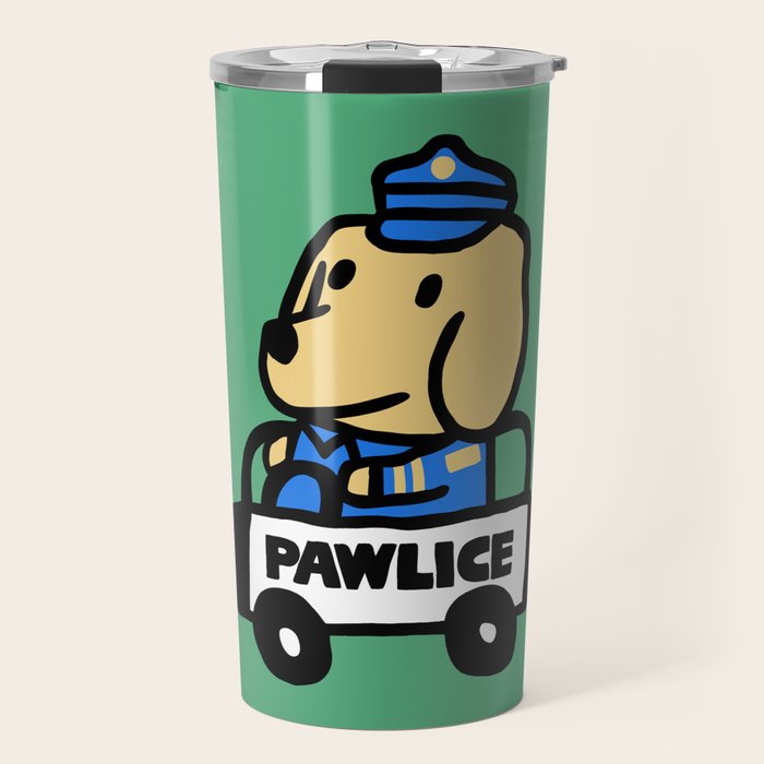 Here comes the dog pawlice Travel Mug Gallery Image 1