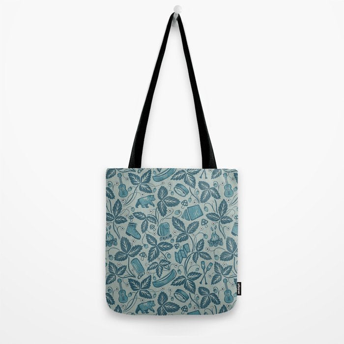 Summer Camping - blue Tote Bag Gallery Image 2